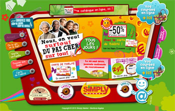 Site Achat en ligne simply market