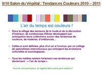 Les couleurs du Végétal (2) : Tendances